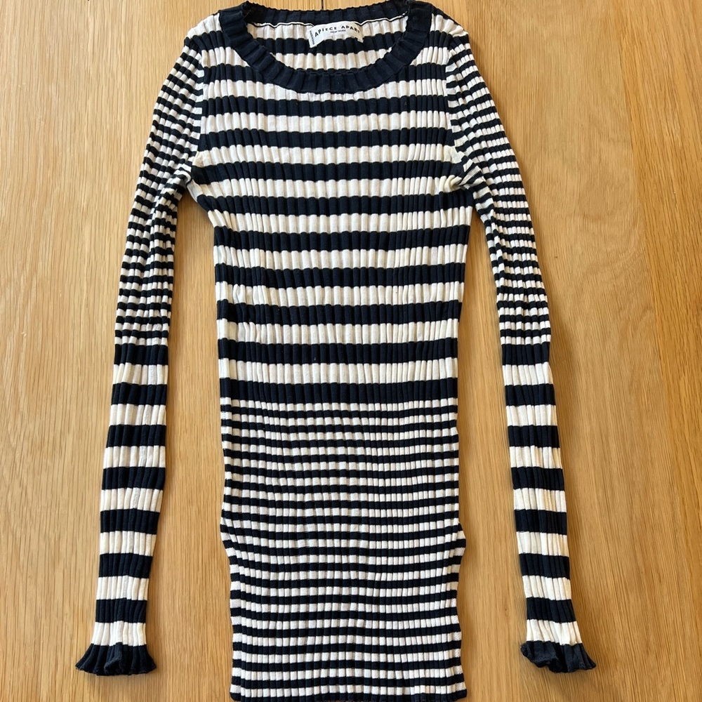 Apiece Apart knitted stripe top M